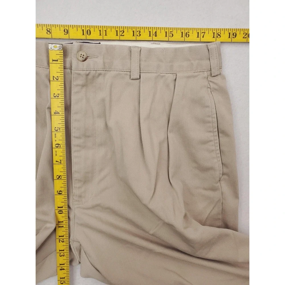 Vintage Polo Ralph Lauren Andrew Pants Mens 38x34 Beige Classic Pleated Chino